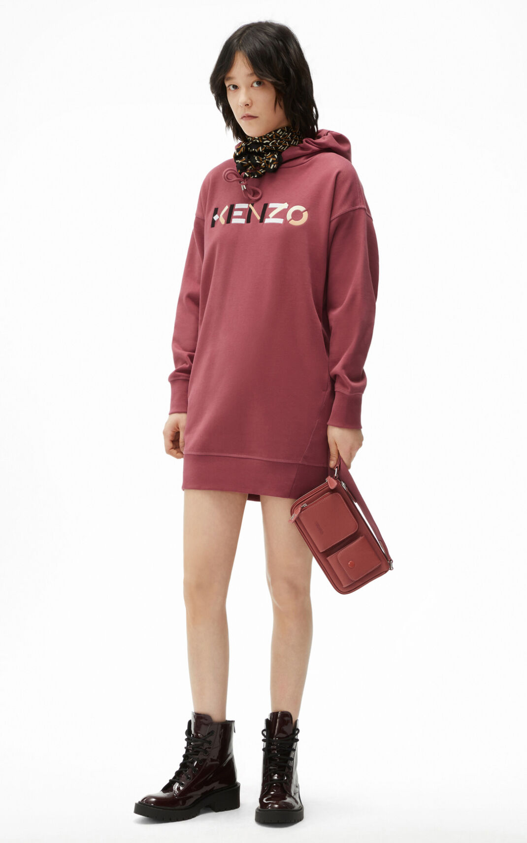 Kenzo logo sweater φορέματα γυναικεια μαυρα | GR755223